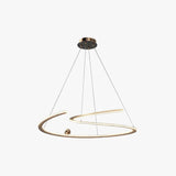 Minimalist Curved Modern Bedroom Pendant Light - Clowas