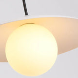Pendant Lights for Bedroom with Iron and Glass Design
