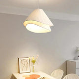 Cream Fabric Modern Pendant Lights For Dining Room