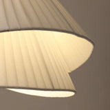 Cream Fabric Modern Pendant Lights For Dining Room