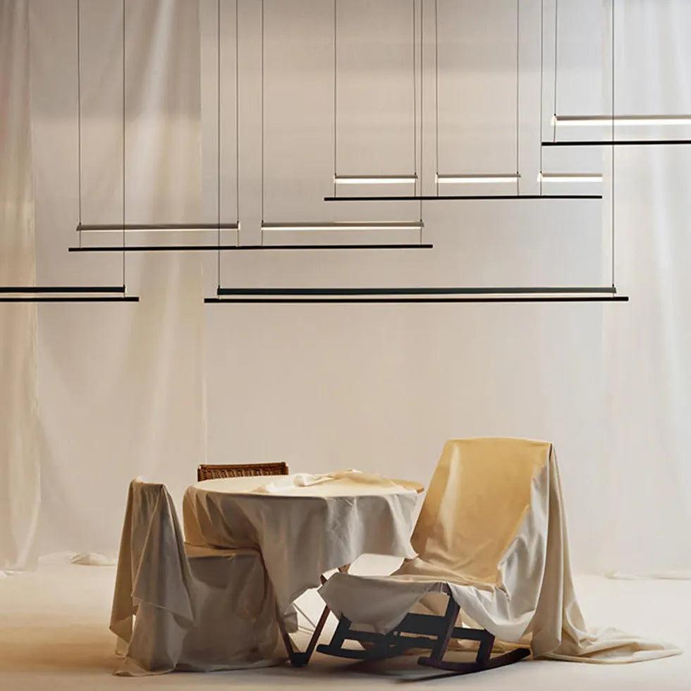 Minimalist Linear Office Hanging Pendant Light - Clowas