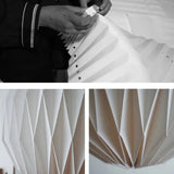 Creative Origami Pineapple Pendant Light In White