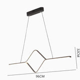Minimalist Wavy Line Design LED Pendant Light - Clowas