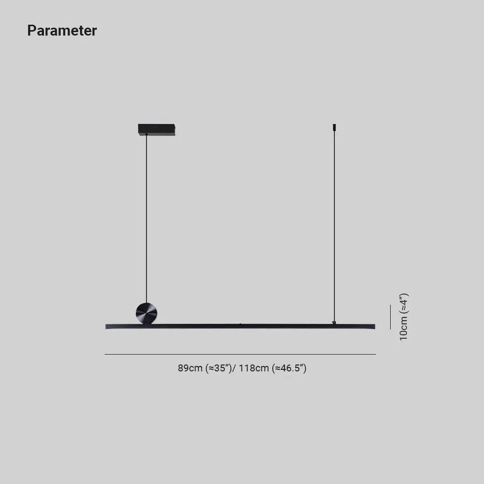 Minimally Linear Dining Room Pendant Light - Clowas