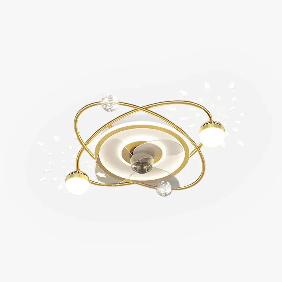 Planetary Orbits Modern Ceiling Fan With Light - Clowas