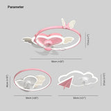 Transparent Cloud LED Ceiling Fan With Light - Clowas