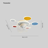Blue Clouds Bedroom Ceiling Fan With Light - Clowas