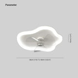 Versatility Bedroom White Ceiling Fan With Light - Clowas