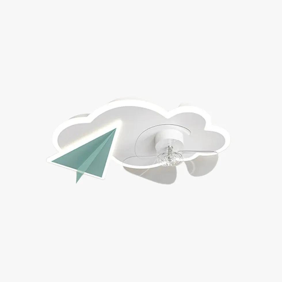 Cotton Plane Modern Ceiling Fan With Light - Clowas