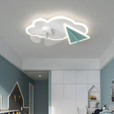 Cotton Plane Modern Ceiling Fan With Light - Clowas