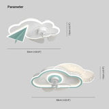 Cotton Plane Modern Ceiling Fan With Light - Clowas