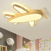 Adjustable Mute Bedroom Wooden Flush Ceiling Lights - Clowas