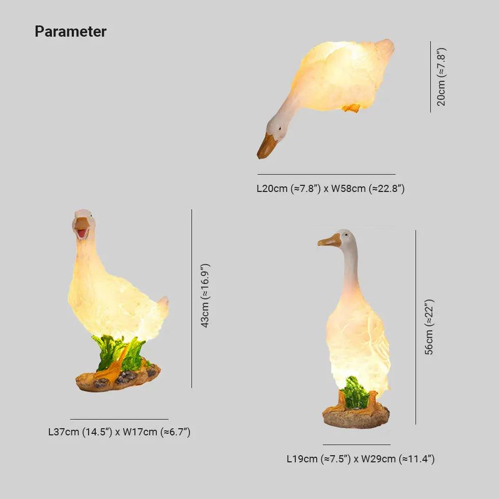 Animal Duck Goose Landscape Decoration Floor Lamp - Clowas