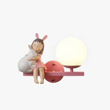Pink Wall Light for Bedroom - Clowas