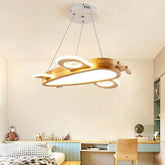 Hanging Aircraft Bedroom Wooden Pendant Light - Clowas
