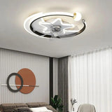 Star Ring Bedroom Ceiling Fan With Light - Clowas