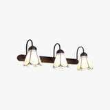 Vintage Three-Head Lily Bathroom Sconce Light