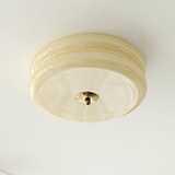 French Eye Protection Bedroom Milk Glass Ceiling Light