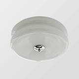 French Eye Protection Bedroom Milk Glass Ceiling Light