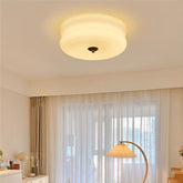 French Eye Protection Bedroom Milk Glass Ceiling Light