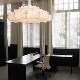 Cream Cloud Silk White Pendant Light Fixture