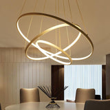 Minimalist LED Circle Ring Pendant Light for Dining Room