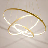 Modern Multi Ring Pendant Light Dimmable for Dining Room