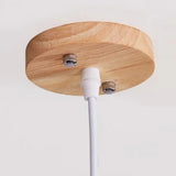 Japanese Conch Wooden Pendant Light For Ceiling
