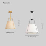White Fabric Shade Modern Pendant Light - Clowas