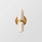 Cream Double Glass Inside Wall Lights