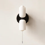 Cream Double Glass Inside Wall Lights