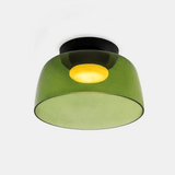Nordic Multi-Layer Smoked Glass Flush Ceiling Light for Bedroom