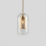 Nordic Clear Glass Sphere Pendant Light for Dining Room