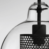 Nordic Clear Glass Sphere Pendant Light for Dining Room