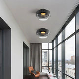 Glass Bowl Ceiling Light for Living room