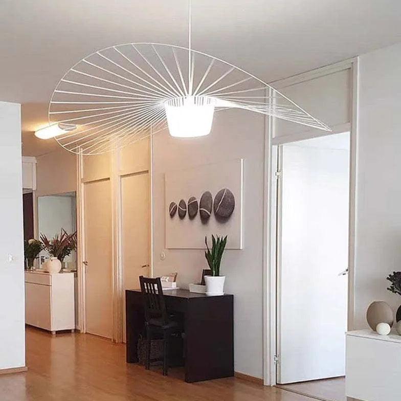 Hat-Shaped Frame Modern Living Room Pendant Light - Clowas