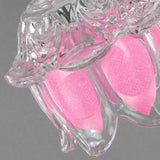 Pink Flower Glass Wall Light for Bathroom