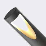 Modern Outside Bollard Light Black Metal for Garden, IP65