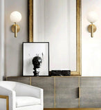 Minimalist Glass Orb Wall Light LED