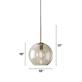 Minimalist Round Single Glass Pendant Lights