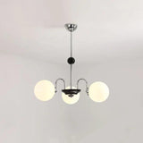 Adjustable White Glass Modern Chandelier - Clowas