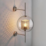 Modern Glass LED Wall Light Dimmable for Bedside