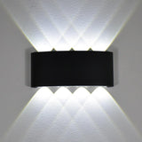 Modern Outdoor Up Down Wall Light Waterproof Metal for Exterior Wall