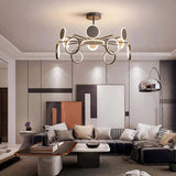 Multi-Ring Structure Black LED Pendant Light - Clowas