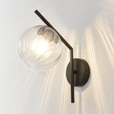 Modern Globe Glass Wall Light Dimmable for Bedroom