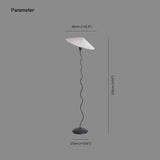 Vintage Pleated Living Room LED Floor Lamps