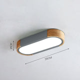 Nordic LED Linear Living Room Wooden Ceiling Light