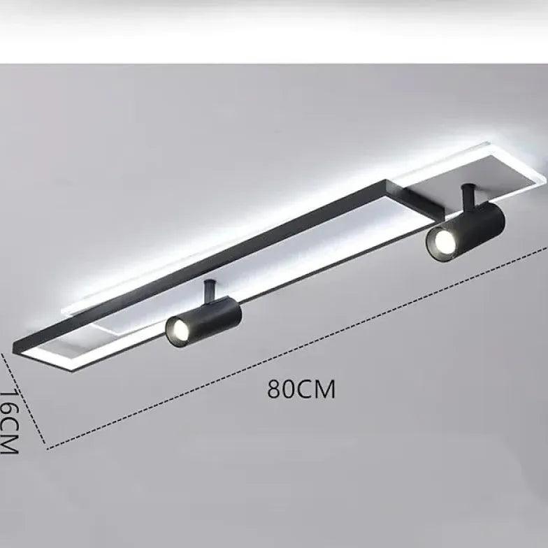 Double Layer Irradiation Black Flush Ceiling Lights - Clowas