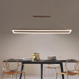 Line Rectangular Pendant Ceiling Lights for Dining Room