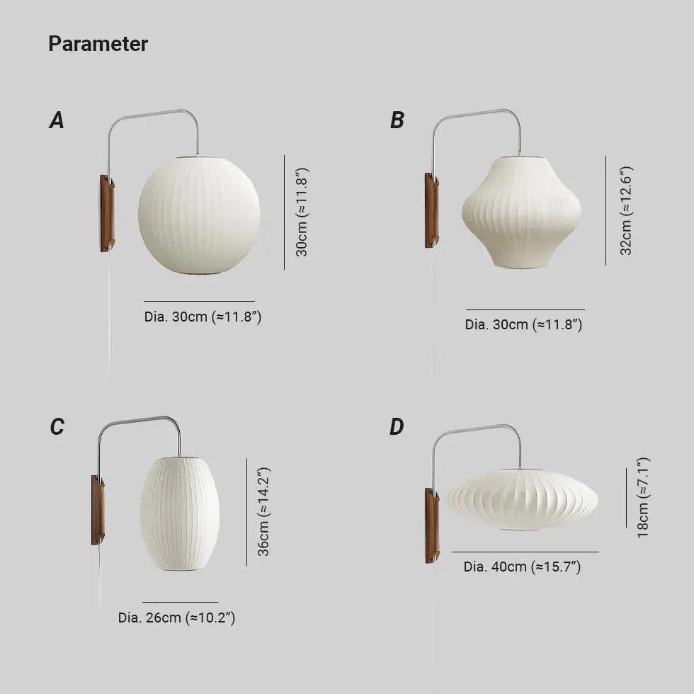 Bubble Ball Bedroom Plug in Wall Lights - Clowas